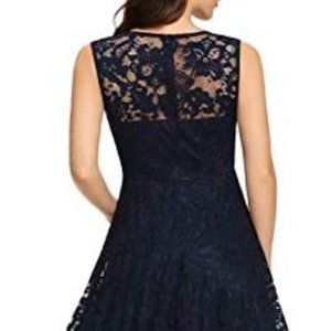 NWT Black High Low Lace Dress